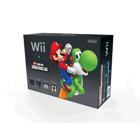 Pre-Owned Nintendo, Wii, Video Game Console, 5 GB, Wi‑Fi, New Super Mario Bros, Black, 1 Pack