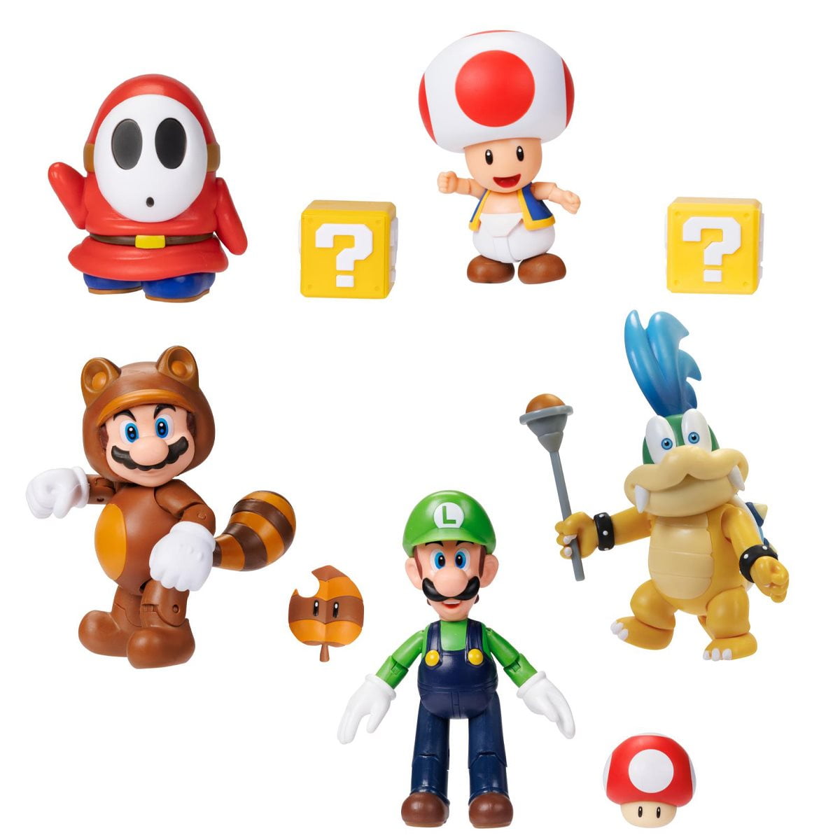 Nintendo World Super Mario 4Inch Case of 5 Figures