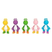 Nintendo Yoshi Multi-Pack Yellow, Purple, Green, Pink & Light Blue Yoshi Mini Figure 5-Pack