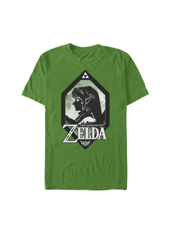 Nintendo Zelda Silhouette Shield Men's Shirt, XX-Large
