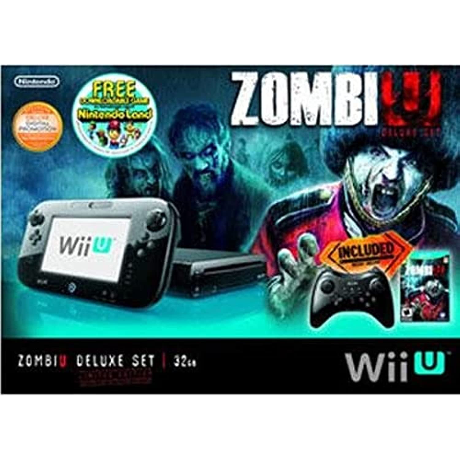 Nintendo Wii U Console - 32GB Black Deluxe Set