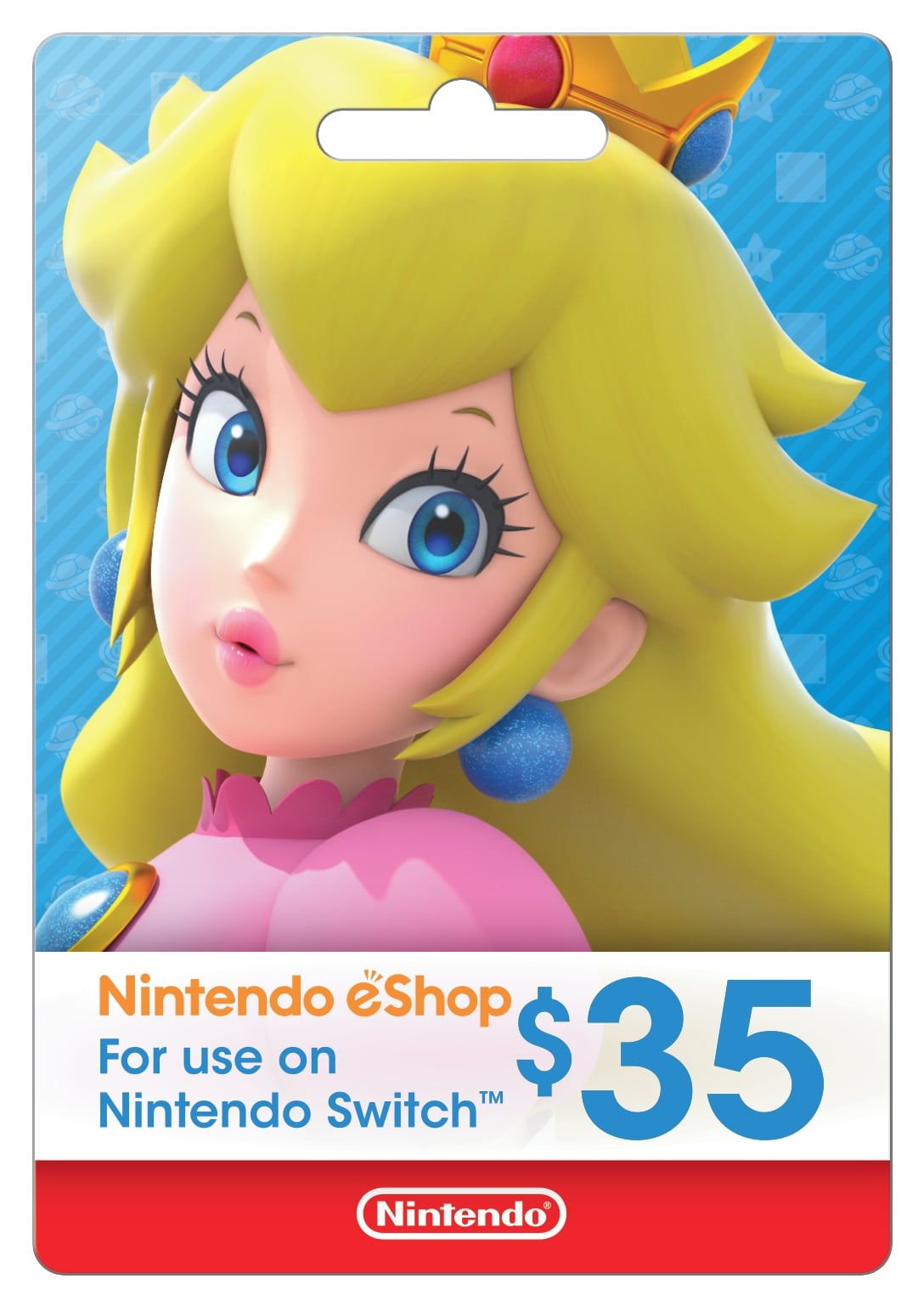 Premonition Landsdækkende essens Nintendo eShop $35.00 Physical Gift Card featuring Peach - Walmart.com