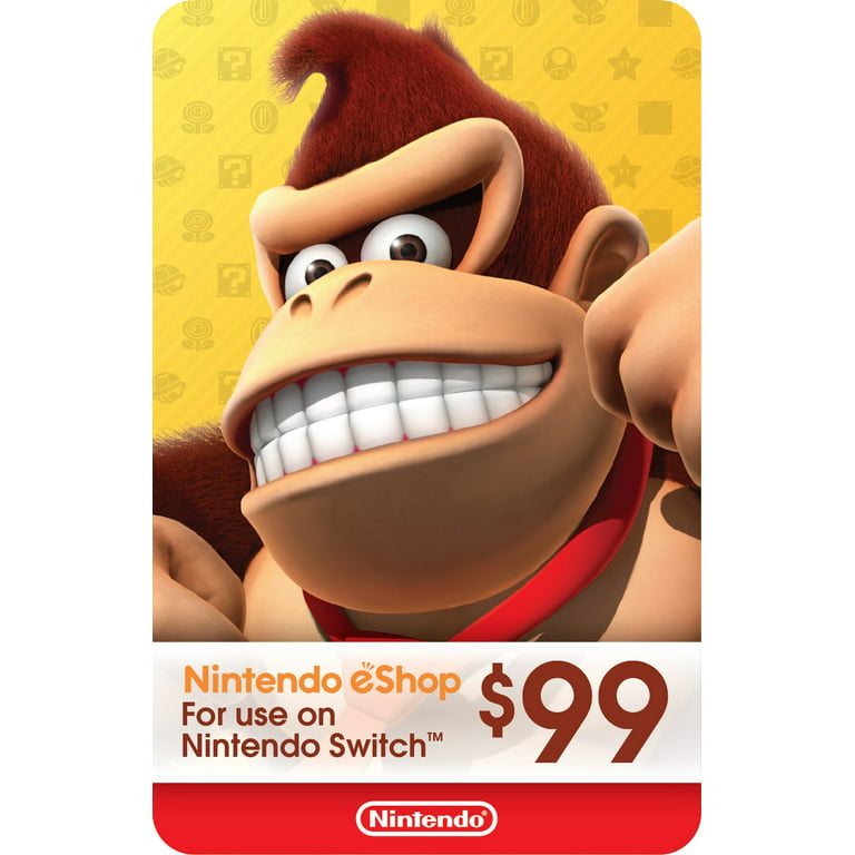 Stærk vind Diskriminere aften Nintendo eShop $99 Gift Card - Nintendo Switch [Digital] - Walmart.com