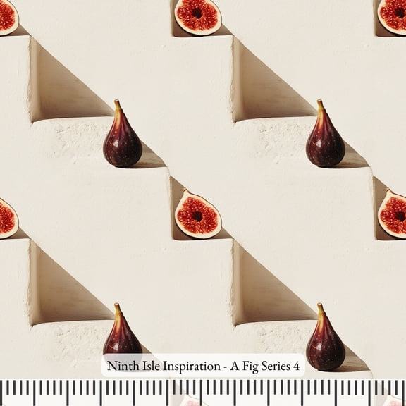 Ninth Isle Inspiration - A Fig Series - 100% Cotton Fabric By The Yard (Series4, HalfYard)
