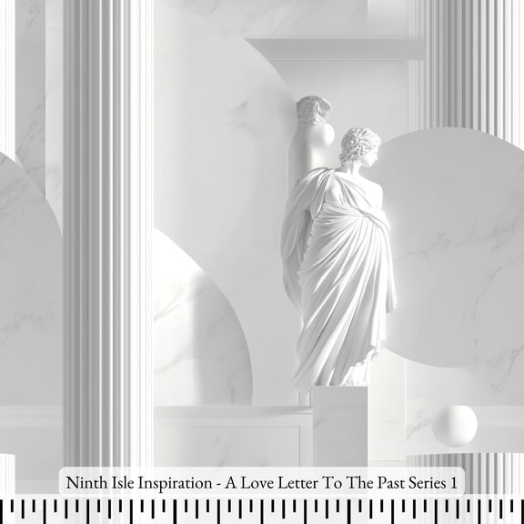 Ninth Isle Inspiration - A Love Letter To The Past Series - 100% Cotton Fabric By The Yard (Series1, HalfYard)