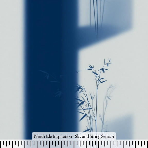 Ninth Isle Inspiration - Sky And String Series - 100% Rayon Fabric By The Yard (Series4, 1Yard)