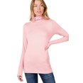 thumbnail image 1 of Niobe Clothing Womens Basic Long Sleeve Turtle Neck T-Shirt Top, 1 of 6