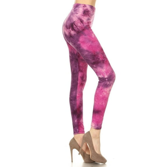 Niobe Clothing Womens Buttery Soft Graphic Print Tie Dye Leggings