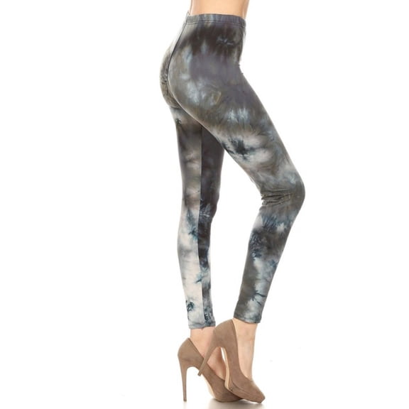 Niobe Clothing Womens Buttery Soft Graphic Print Tie Dye Leggings
