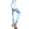 thumbnail image 1 of Niobe Clothing Womens Buttery Soft Graphic Print Tie Dye Leggings, 1 of 3