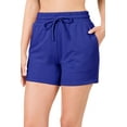 thumbnail image 1 of Niobe Clothing Womens French Terry High Waist Cotton Shorts, 1 of 5