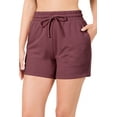 thumbnail image 1 of Niobe Clothing Womens French Terry High Waist Cotton Shorts, 1 of 6