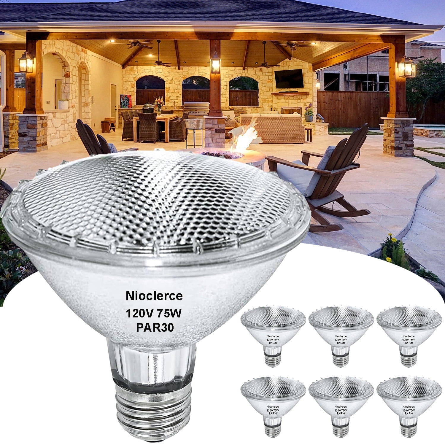 75w par30 halogen short neck sales