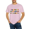 thumbnail image 1 of Niogvi Happy Birthday Family Matching Pajama Funny Party T-Shirt, Brother Tee Pink Medium, 1 of 5