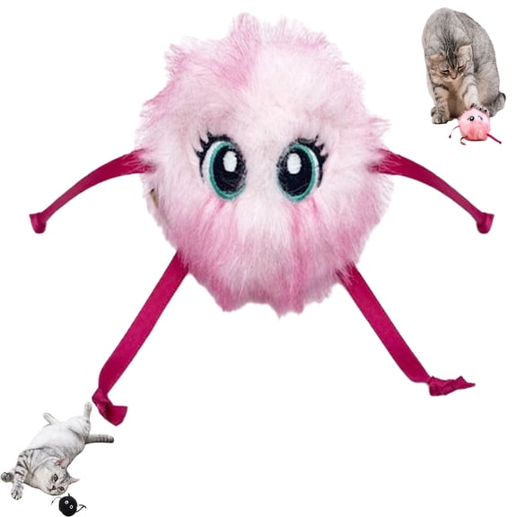 Niopets Interactive Cat Toy, Niopets Cat Toy, Intelligent Scrolling with Bouncing Motion, Built-In Powerful Motor with 2 Dynamic Modes, Soft Plush Surface Texture, Ideal for Cats to Play With