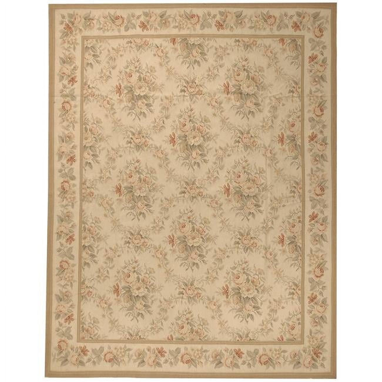 Niort Flat Woven Area Rug - Cream & Cream - 8 x 10 ft. - Walmart.com