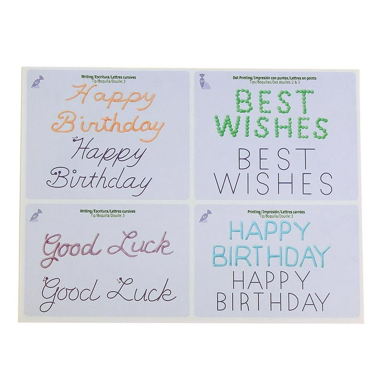 niovtt-23pcs-set-cake-icing-piping-diy-practice-drawing-board-template-paper-walmart-com