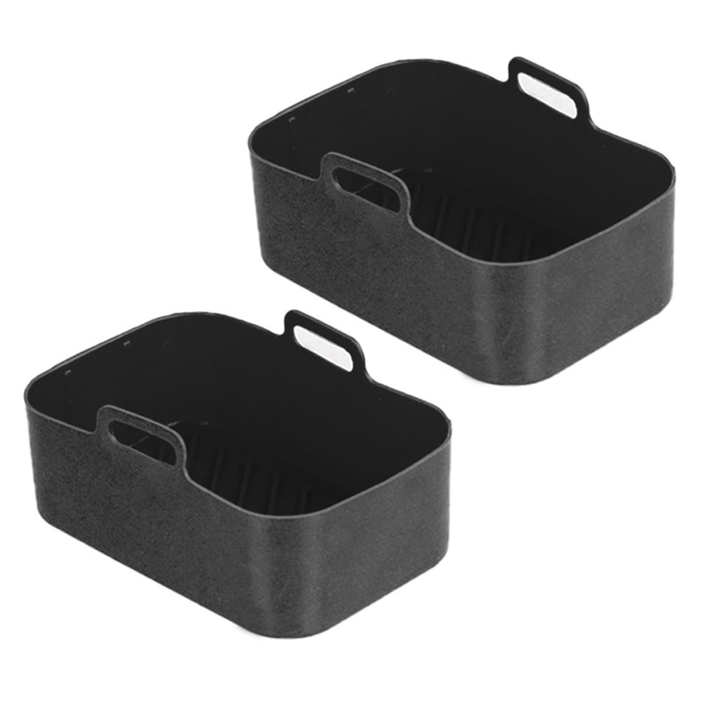 Niovtt 2pcs Air Fryer Pot Kitchen Bakeware Silicone for Ninja Dz201