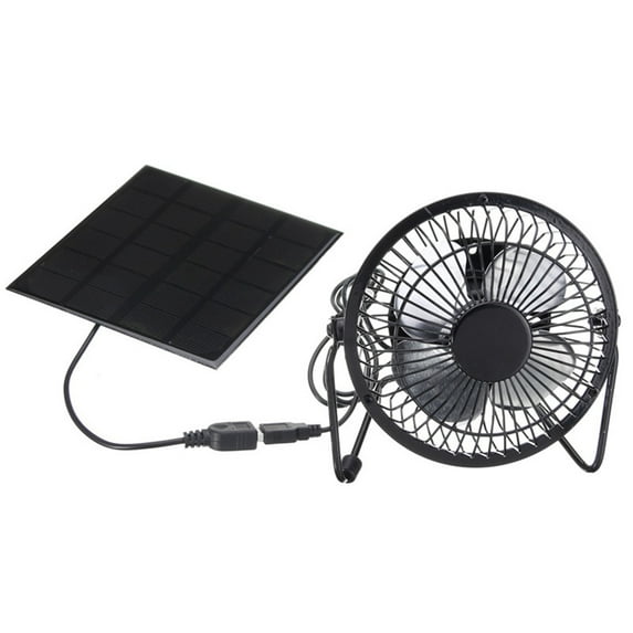 Niovtt 5W 4 inch Solar Exhaust Fan Mini Solar Panel Powered Fan for Office Outdoor