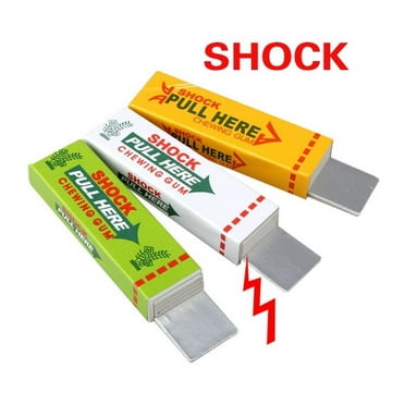 Niovtt Electric Shock Joke Chewing Gum Pull Head Shocking Toy Gift Gadget Prank Trick