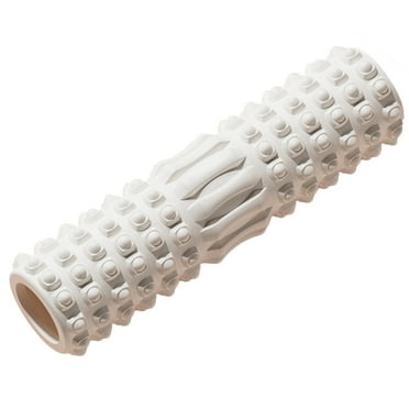 Niovtt Exercise Roller Foam Ergonomic Foam Roller Portable for Back Relax(White 30CM)