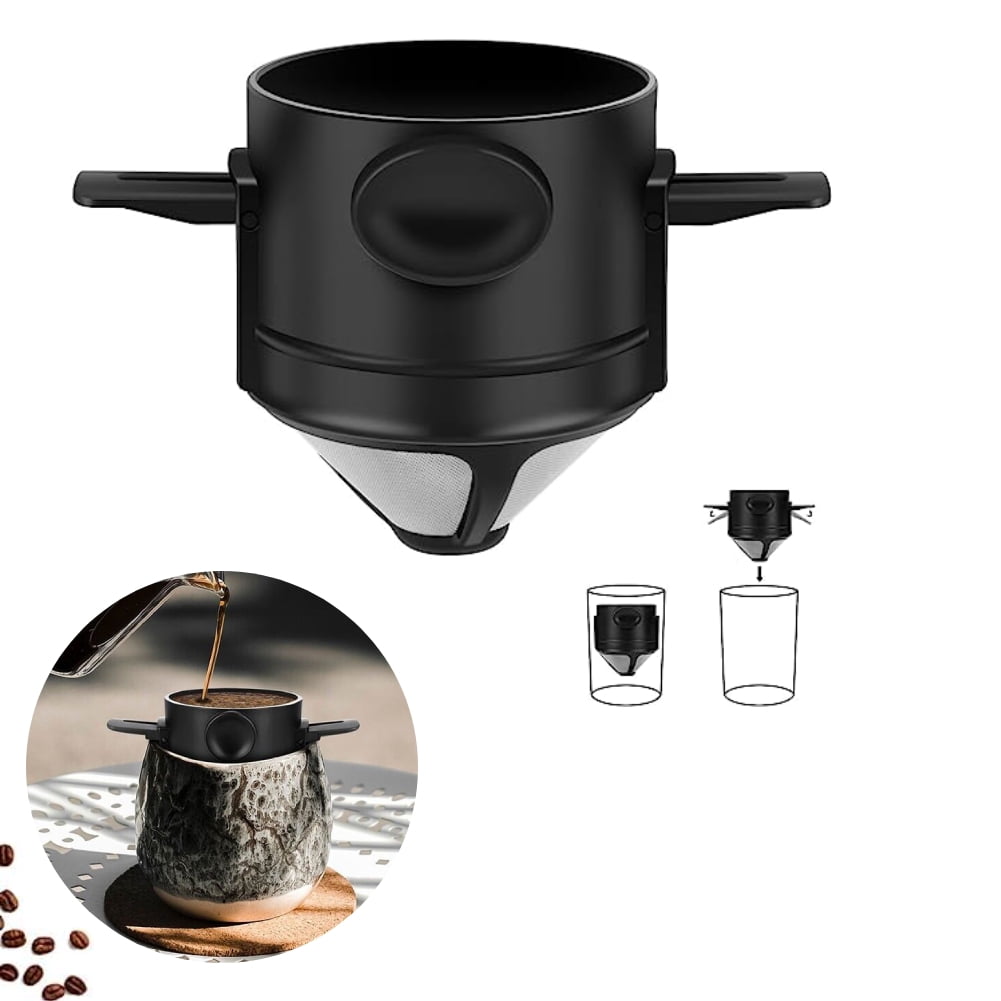 Niovtt Pour Over Coffee Maker, Foldable Coffee Filters, Portable