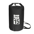 thumbnail image 1 of Niovtt Waterproof Dry Bag Pack Sack Swimming Kayaking River Trekking (15L Black), 1 of 6