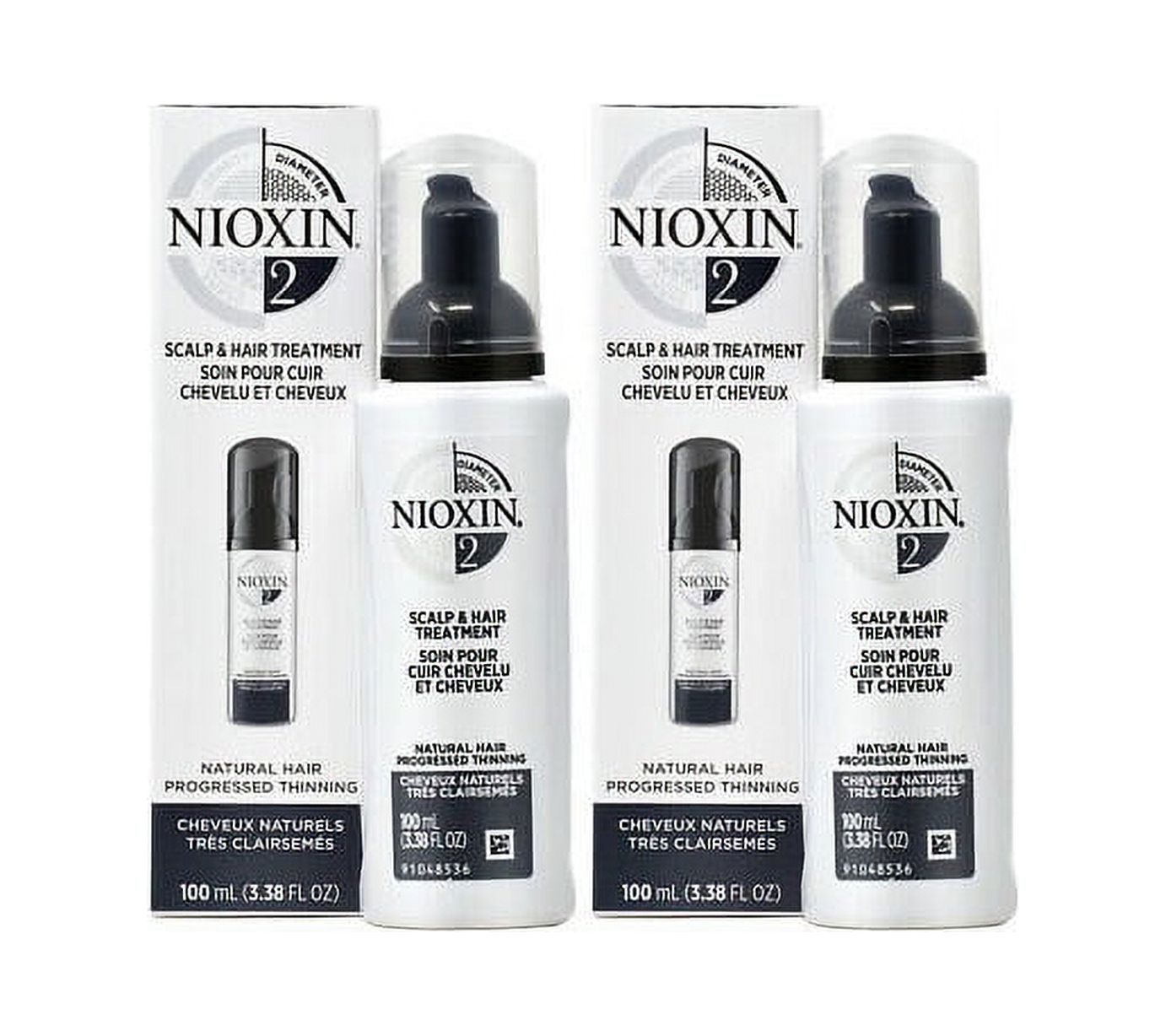 Nioxin 2 Scalp & Natural Hair Treatment 3.38 fl oz 2 pack