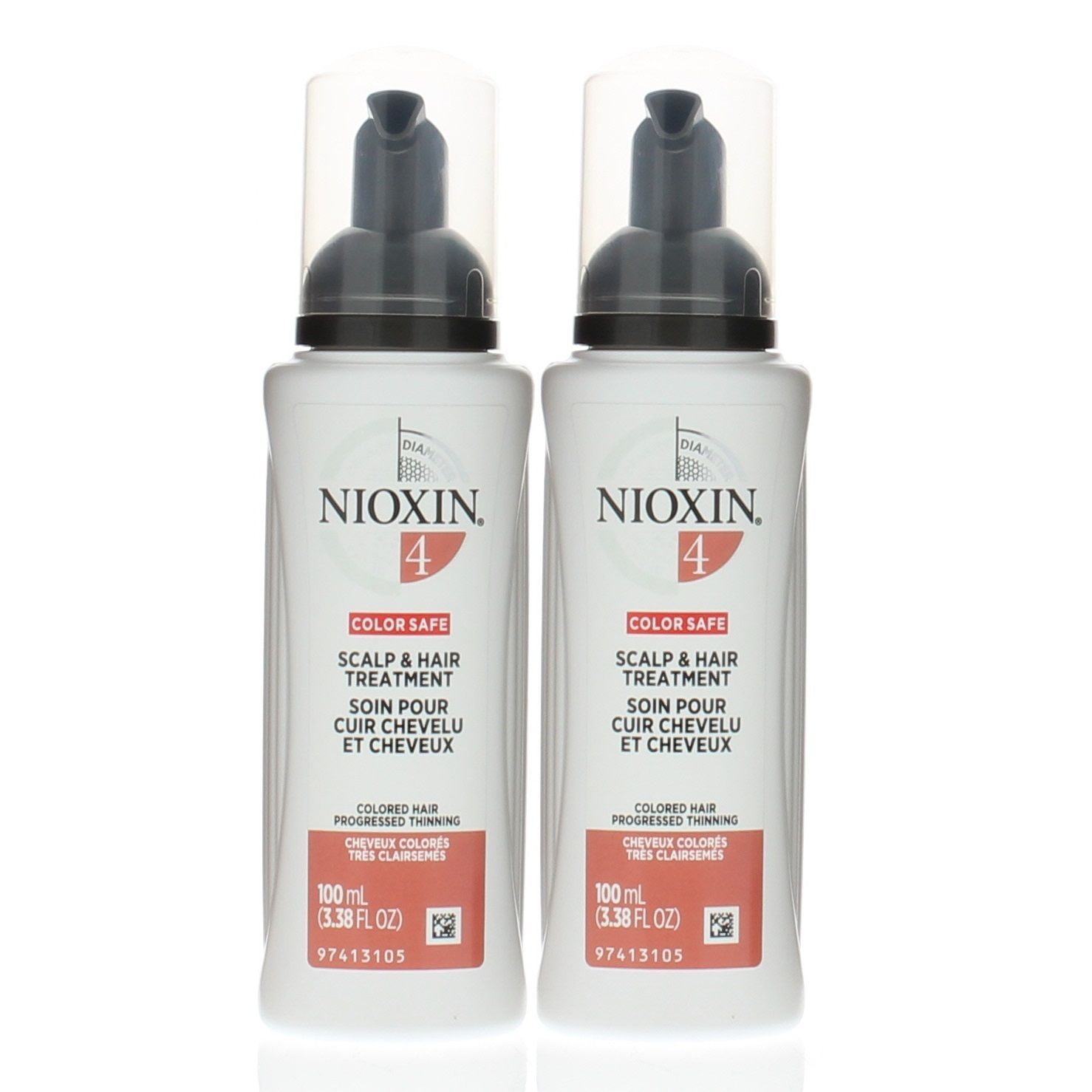 Nioxin Hair Care System 4 Scalp & Hair Treatment 3.38oz (Pack of 2