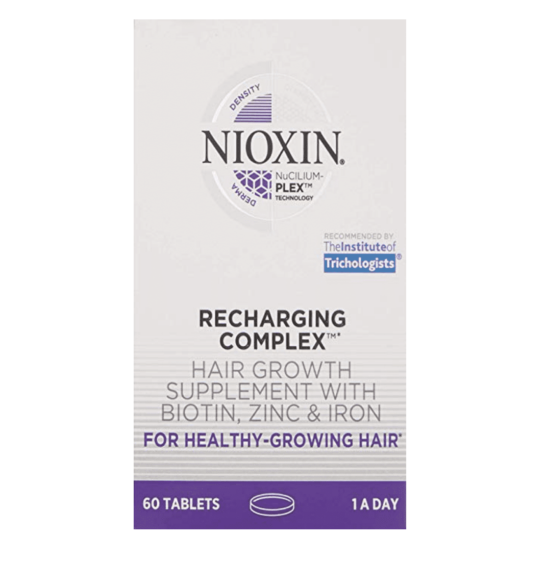Nioxin Recharging Complex Hair Growth Supplement, 60 Count