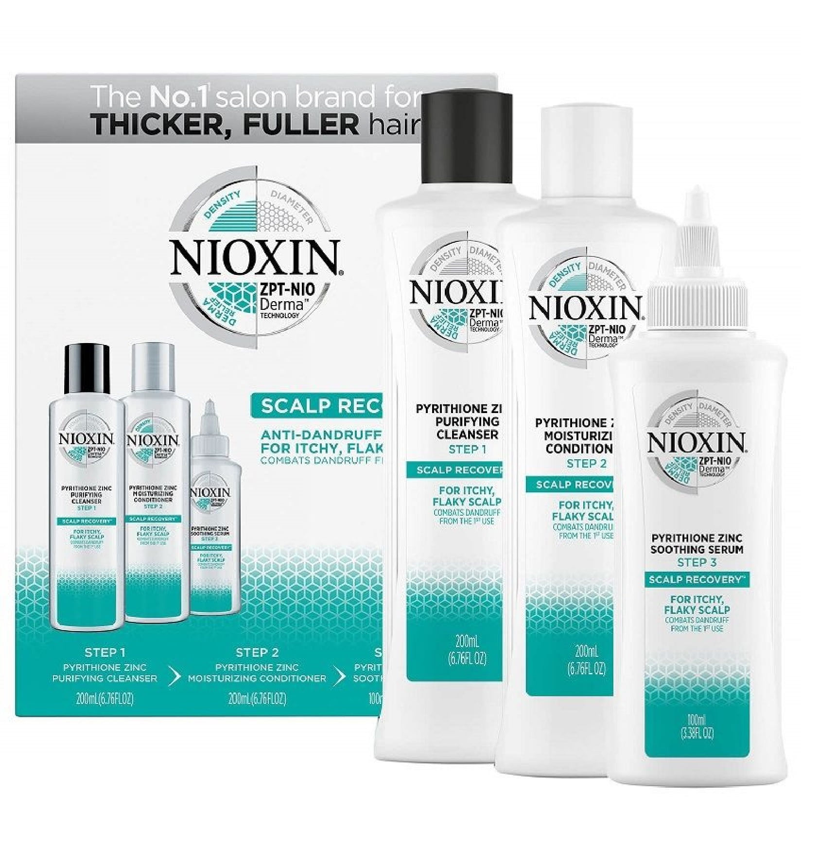 Nioxin Scalp Recovery System: Anti-Dandruff Shampoo, Conditioner and