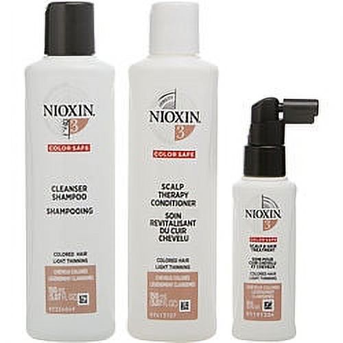 Nioxin Shampoo, Conditioner, Scalp Treatment System Kit 3