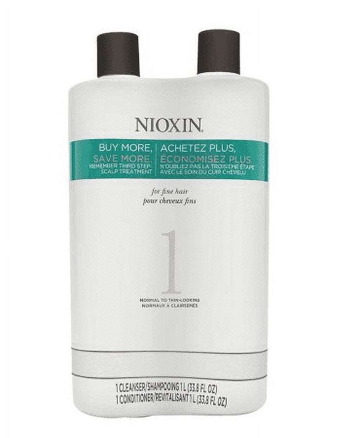 Nioxin System 1 Cleanser + Scalp Therapy Shampoo and Conditioner 33.8oz