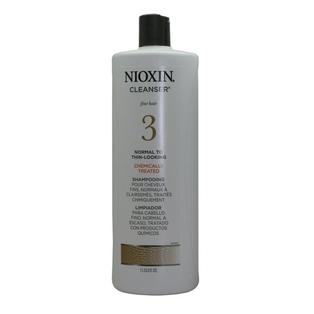 Nioxin System 3 Cleanser Shampoo, for Light Thinning Colored Hair, 33.8 oz