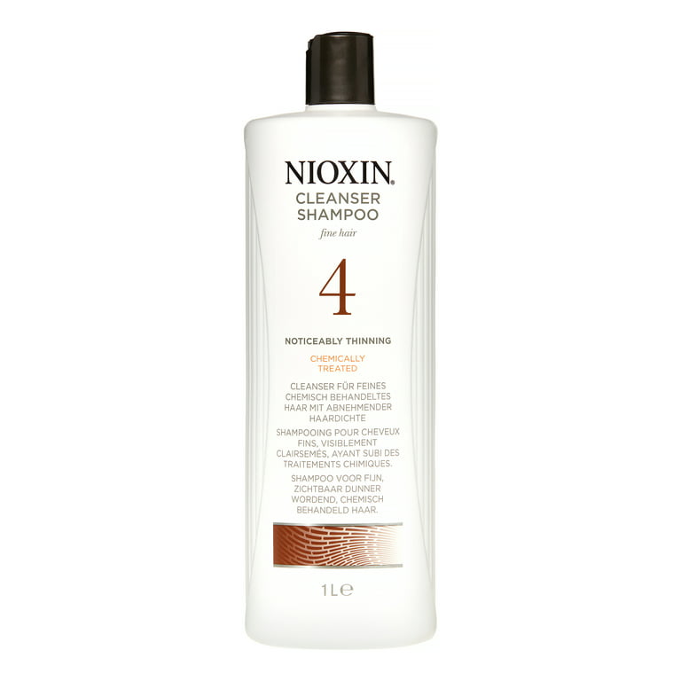 Knurre Forbigående sammen Nioxin System 4 Cleanser Shampoo 1 Liter/33.8Oz - Walmart.com