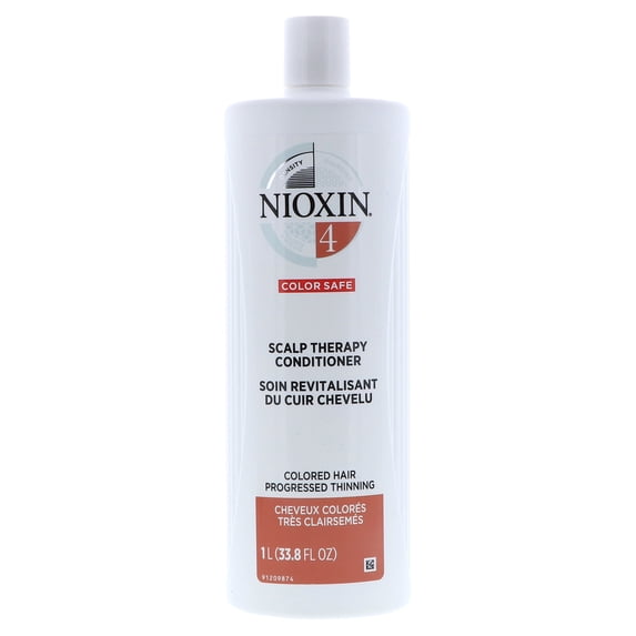 Nioxin System 4 Scalp Therapy Conditioner For Progressed Thinning Colored Hair, 33.8 oz