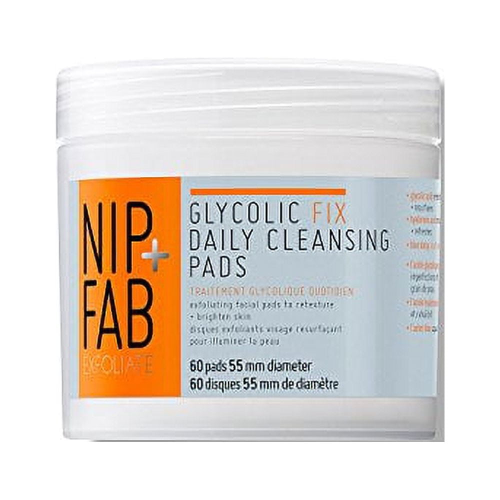 Nip + Fab Glycolic Acid Fix Daily Cleansing Pads for Face with