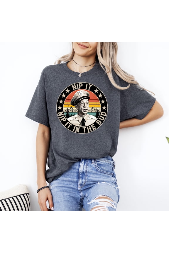 Nip It In The Bud Funny Retro Quote 80s Style T-Shirt V50479, for men & women, up to size 5XL