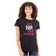 thumbnail image 1 of Nip This Problem Pink Ribbon BCA Womens Slim Fit Graphic Tee Brisco Brands S, 1 of 5