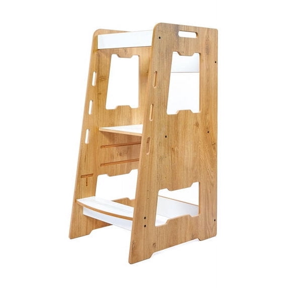 Nipperland Minera 2 Step Stool Kitchen, Anti-Slip, Wooden, Toddler, 1 Count