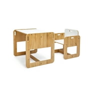 Nipperland Montessori 2pc Kids Toddlers Play Table and Chair Set, Montessori Furniture, 1 Table & 1 Chair