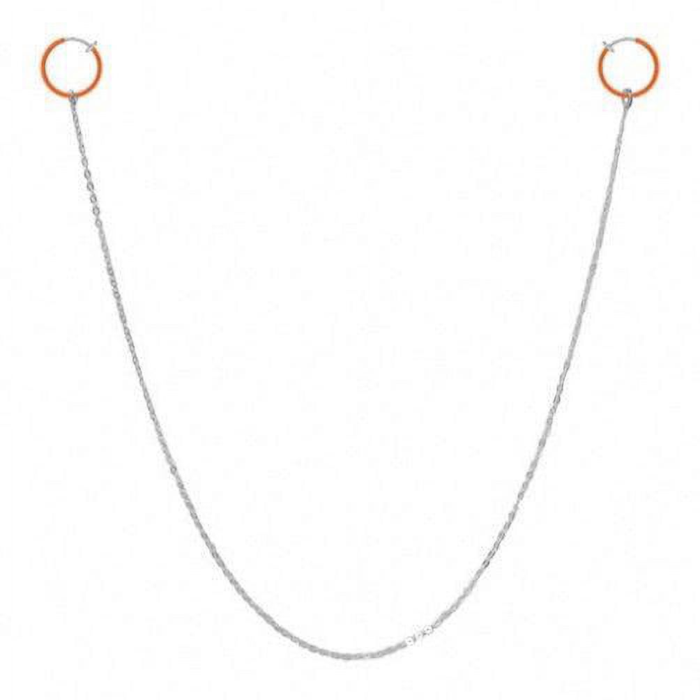 Nipple Chain With Orange Non-Piercing Spring Hoop - Walmart.com