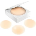 thumbnail image 1 of Nipple Covers - 2 Pairs of Reusable Adhesive Invisible Sticky Silicone Bra Nipple Coverage Pasties Breast Petal for Women 2 Pairs 3" Light Skin, 1 of 5