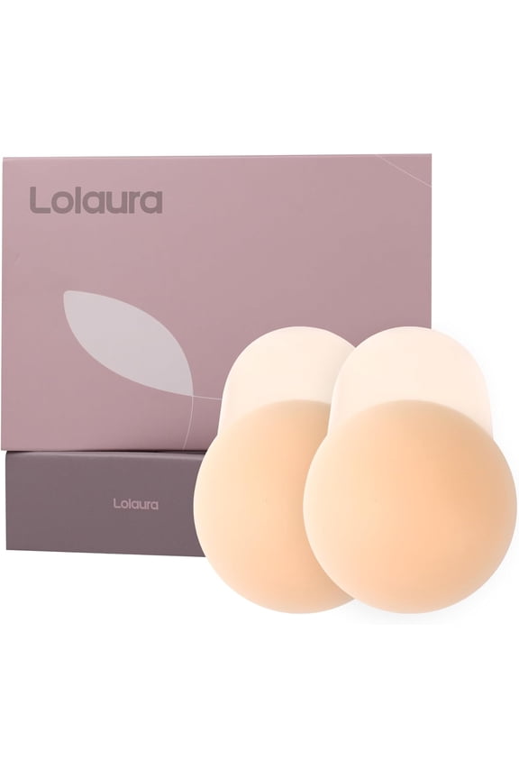 Nipple Covers with Lift for Women, Reusable Silicone Breast Pasties, Push Up Invisible Petals, for Strapless Backless