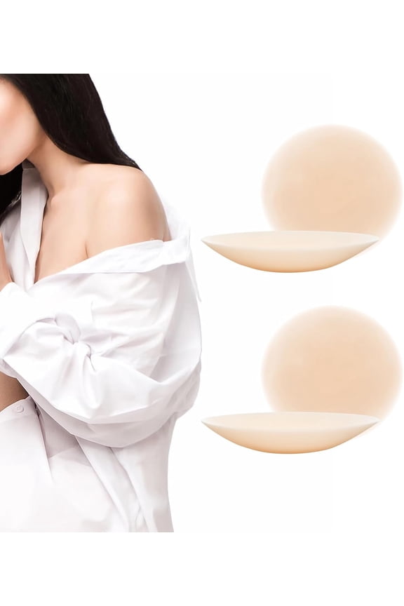 Nipple Patches, Ultra-Thin Invisible Sticky Bra Covers for Seamless Comfort, Nipple Shield for A - C Cups, Nipple Shield Reusable Silicone for Strapless, Backless, Formal Attire (2PCS)