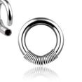 thumbnail image 1 of Nipple Ring Spring Captive Bead Body Jewelry Pair 10 gauge 1/2, 1 of 1