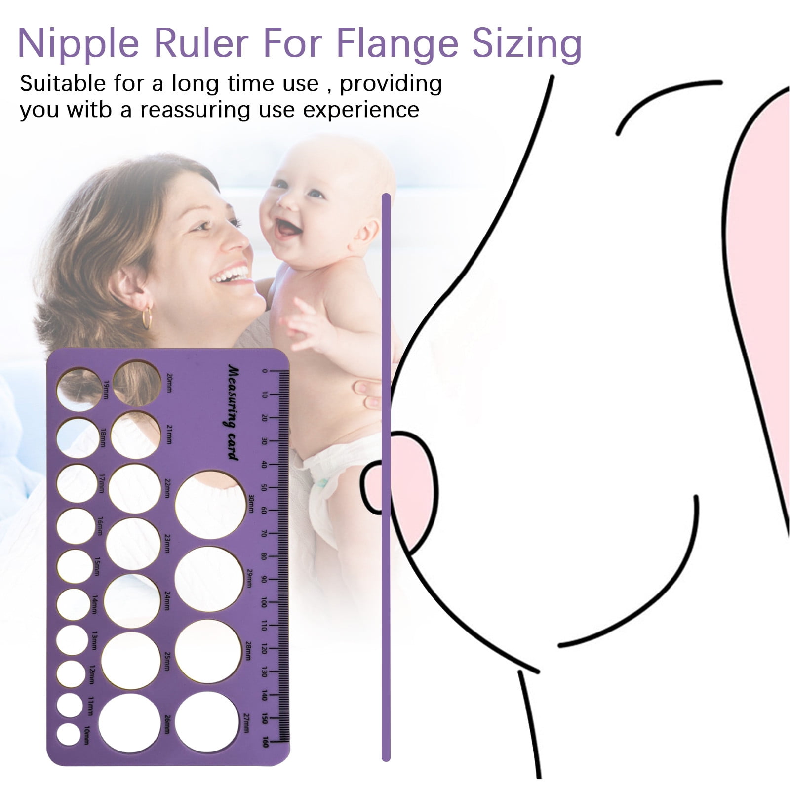 Nipple Ruler For Flange Sizing Measurement Tool , & Soft Flange Size