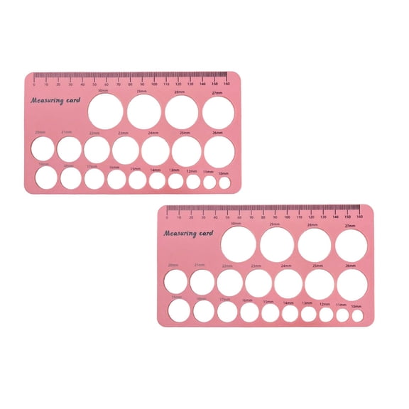 Nipple Ruler Nipple Measuring Ruler for Flange Size Silicone & Soft Flange Size Measure . Breast Flange Measuring Tool New Mothers Musthaves, Dusknt Measuring Ruler Clearance!2PC