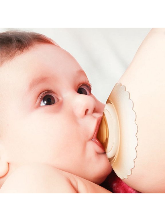 Nipple Shields for Breastfeeding Newborn, Contact Nipple Shield for Latch Difficulties or Flat or Inverted Nipples, Made Without BPA