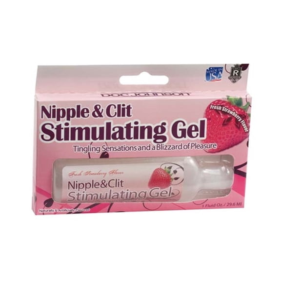 Nipple and Clit Stimulating 1 Oz Strawberry